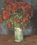 Vincent Van Gogh Vase wtih Red Poppies (nn040 oil painting artist